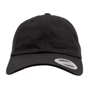 Image of Flexfit Unisex Low Profile Cotton Twill Cap (One Size) (Black)