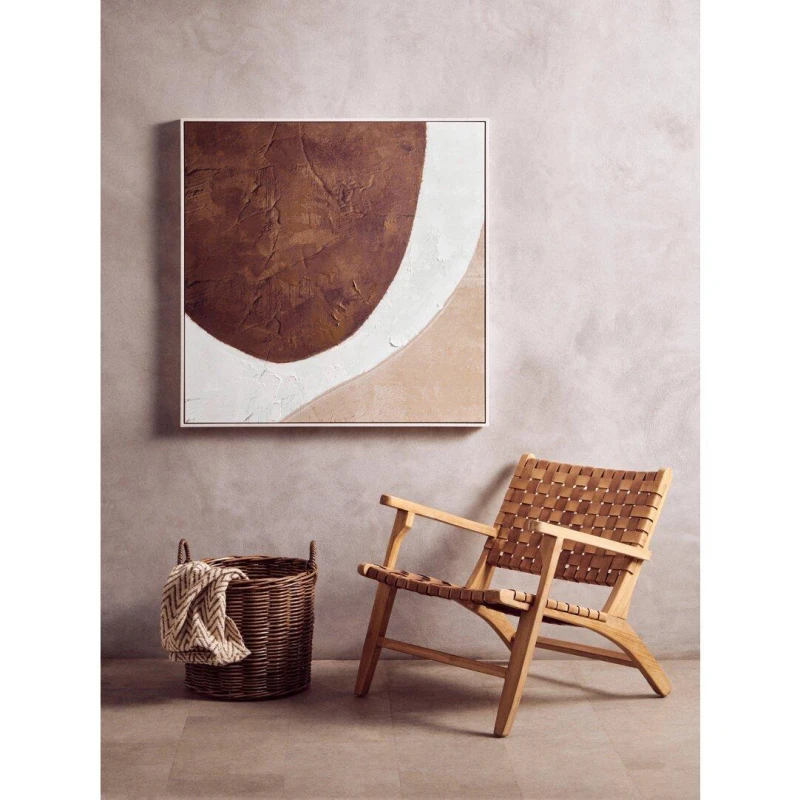Image of Fifty Five South Astratto Brown and Natural Textured Wall Art Brown unisex One Size