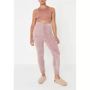 Image of Missguided Petite Chenille Knit Joggers - Pink