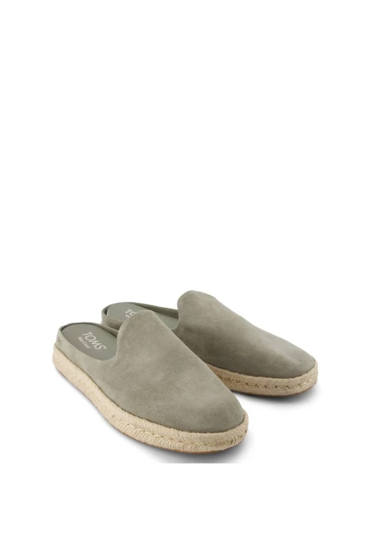 Image of TOMS Mens Santiago Mule in Grey Size: 11 Grey Male 11