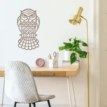 Image of Owl2 - Copper Copper Decorative Metal Wall Accessory