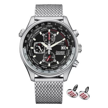 Image of Citizen Red Arrows Chronograph Watch & Cufflinks Gift Set