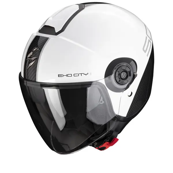 Image of Scorpion Exo-City II Carbo White-Black Jet Helmet S