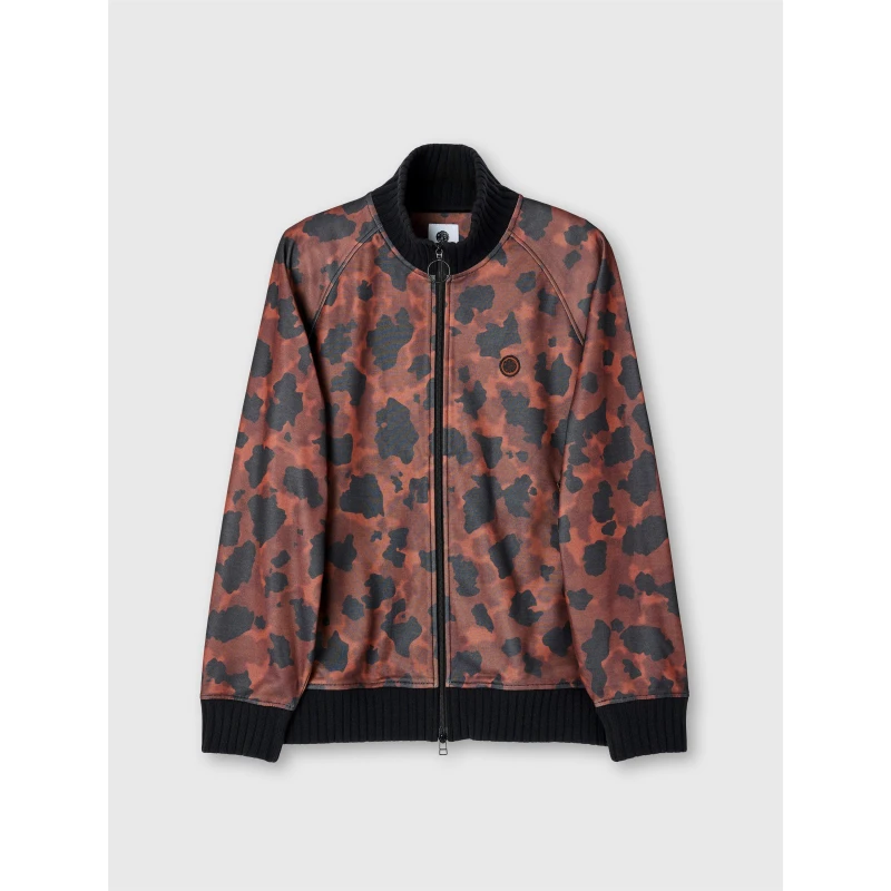 Image of Pretty Green Mens Brindle Tracksuit Top Brown male Small