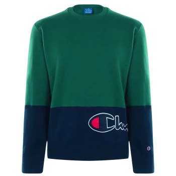 Image of Champion Cut and Sew Sweatshirt - Green