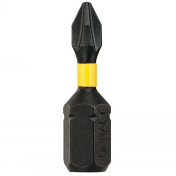 Image of DEWALT Phillips Extreme Impact Torsion Screwdriver Bit PH1 25mm Pack of 5