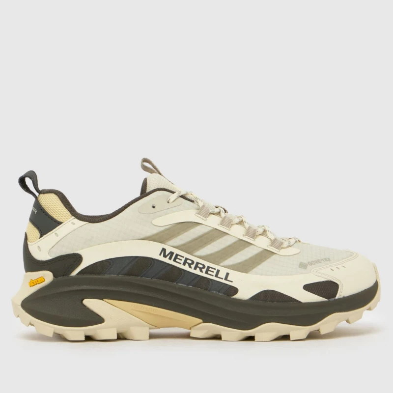 Image of Merrell Moab Speed 2 Gore-Tex Trainers in Beige Multi Beige Multi UK 7 (EU 41)