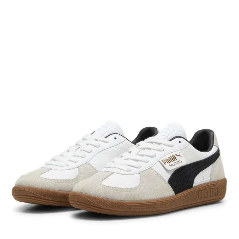 Image of Puma Palermo Trainers White Vapor Gray, 6