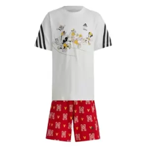 Image of adidas x Disney Mickey Mouse Tee Set Kids - White