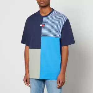 Image of Tommy Jeans Cut & Sew Organic Cotton-Jersey T-Shirt - L