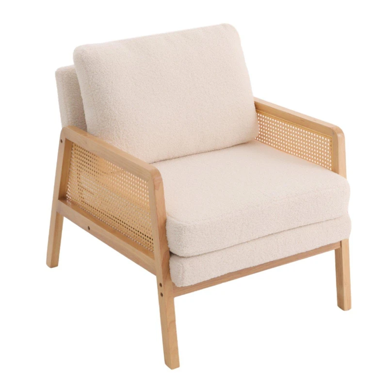 Image of Kabinet UK Cushioned Wood Armchair White unisex One size