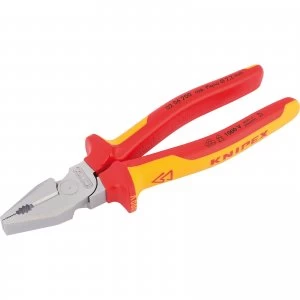 Image of Knipex VDE Insulated High Leverage Combination Pliers 200mm