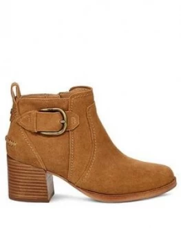 Image of Ugg Leahy Ankle Boots - Chestnut
