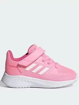 Image of adidas Infant Runfalcon 2.0, Pink/White, Size 4