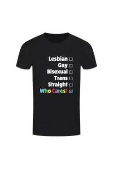 Image of Lesbian, Gay Who Cares T-Shirt
