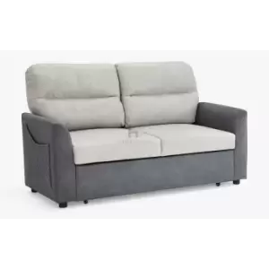 Image of Dennis Light Grey & Dark Grey Base Pull Out Sofa Bed