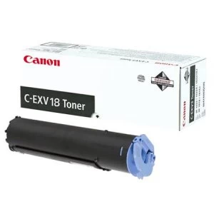 Image of Canon CEXV18 Black Laser Toner Ink Cartridge