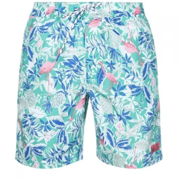 Image of IZOD Flamingo Shorts - Deep Green305