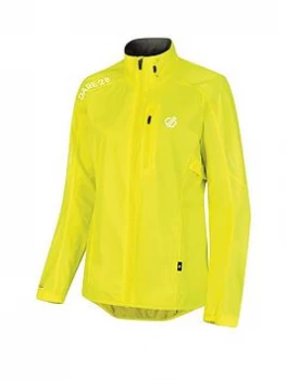 Image of Dare 2b Womens Mediant Cycle Jacket - Fluro Yellow , Fluro Yellow, Size 10, Women