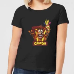 Image of Crash Bandicoot Framed Womens T-Shirt - Black - 4XL