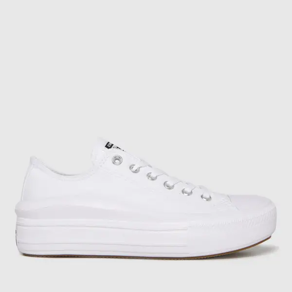 Image of Converse all star move ox trainers in white White UK 3 (EU 35)
