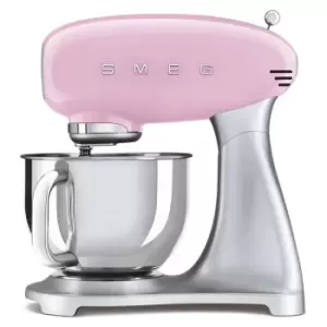 Image of SMEG SMF02PKUK 50s Retro Style 800W Stand Mixer - Pink
