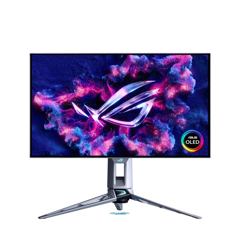 Image of Asus ASUS ROG Swift OLED PG27AQWP-W computer monitor 67.3cm (26.5") 2560 x 1440 pixels Quad HD LCD Silver 90LM0CF2-B01971