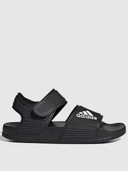 Image of Adidas Kids Adilette, Black/White, Size 2