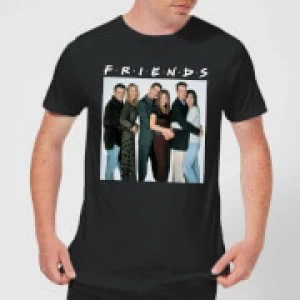 Image of Friends Group Shot Mens T-Shirt - Black - M