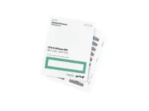 Image of HPE LTO-8 Ultrium RW Bar Code Label Pack - Bar Code Labels