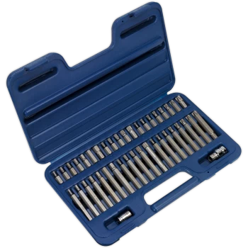 Image of Sealey AK219 42 Piece TRX-Star Spline Hex Bit and Driver Set