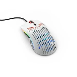 Image of Glorious PC Gaming Race Model O- USB RGB Optical Gaming Mouse - Matte White