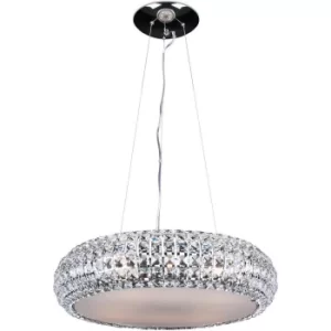 Image of Crystal Science Pendant Ceiling Light Chrome