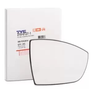 Image of TYC Wing Mirror Glass 310-0127-1 Side Mirror Glass,Mirror Glass FORD,S-MAX (WA6),GALAXY (WA6),KUGA I,C-Max II (DXA/CB7, DXA/CEU)