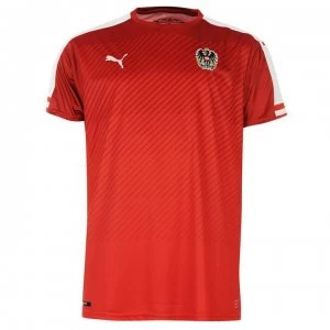 Image of Puma Austria Home Shirt 2016 Junior - Red/White