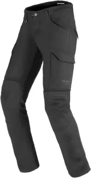 Image of Spidi TexTech Pathfinder Cargo Motorcycle Textile Pants, black-grey, Size 32, black-grey, Size 32