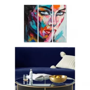 Image of MDF511595950 Multicolor Decorative MDF Painting (3 Pieces)