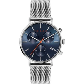 Image of Ted Baker Mimossa Chrono Watch Mens - Silver/Blue