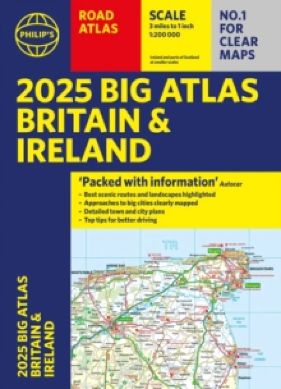 Image of 2025 Philip's Big Road Atlas of Britain & Ireland : (A3 Paperback) Paperback / softback