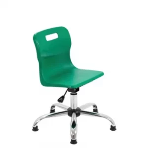 Image of TC Office Titan Swivel Junior Chair with Glides, Green