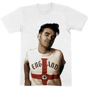 Image of Morrissey - Glamorous Glue Unisex Medium T-Shirt - White