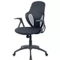 Image of Realspace Basic Tilt Office Chair with Armrest and Adjustable Seat Austin Mesh, Fabric Black