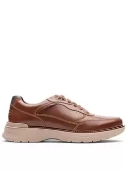Image of Rockport Prowalker Next Ubal Trainer - Tan Leather, Tan Leather, Size 9, Men