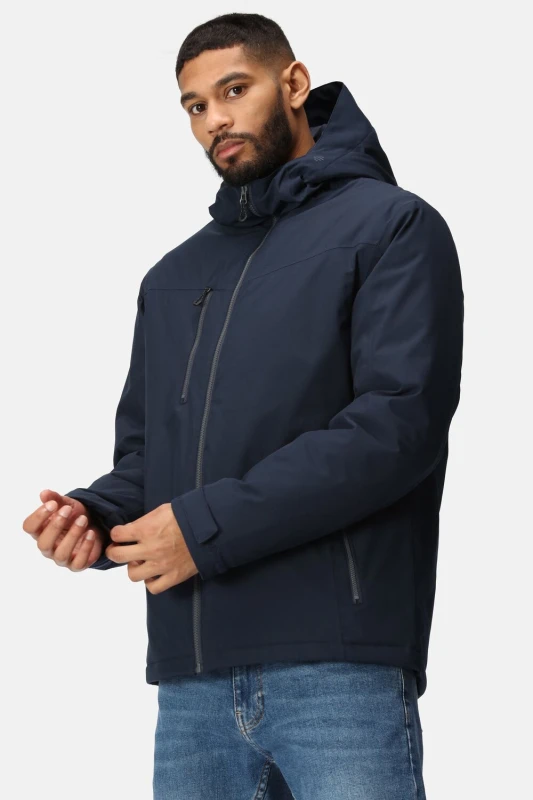 Image of Regatta Regatta Men Navigate Waterproof Insulated Jacket in Navy Size: Small Navy S Male 5063019384887