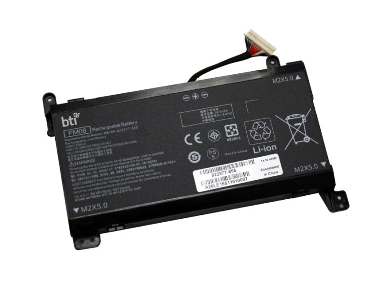 Image of BTI HSTNN-LB7B compatible 86Wh 8-cell battery for HP Omen 17-AN