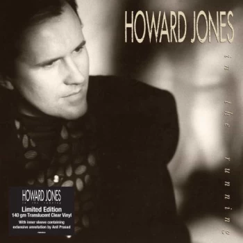 Image of Howard Jones In The Running - Translucent Clear Vinyl - Sealed 2021 UK vinyl LP PBRED832