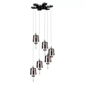 Image of Dance Cluster Pendant Ceiling Light Chrome