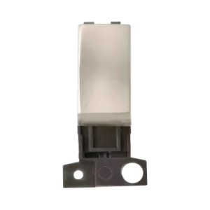 Image of Click Scolmore MiniGrid 10A 2 Way Ingot Module Satin Chrome - MD002SC