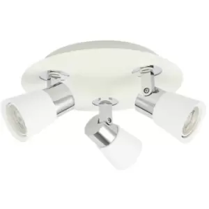 Image of Cristal Record Lighting - Cristal Iris 3-Light GU10 25cm Track Light White