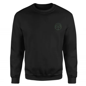 Image of Rick and Morty Morty Embroidered Unisex Sweatshirt - Black - S